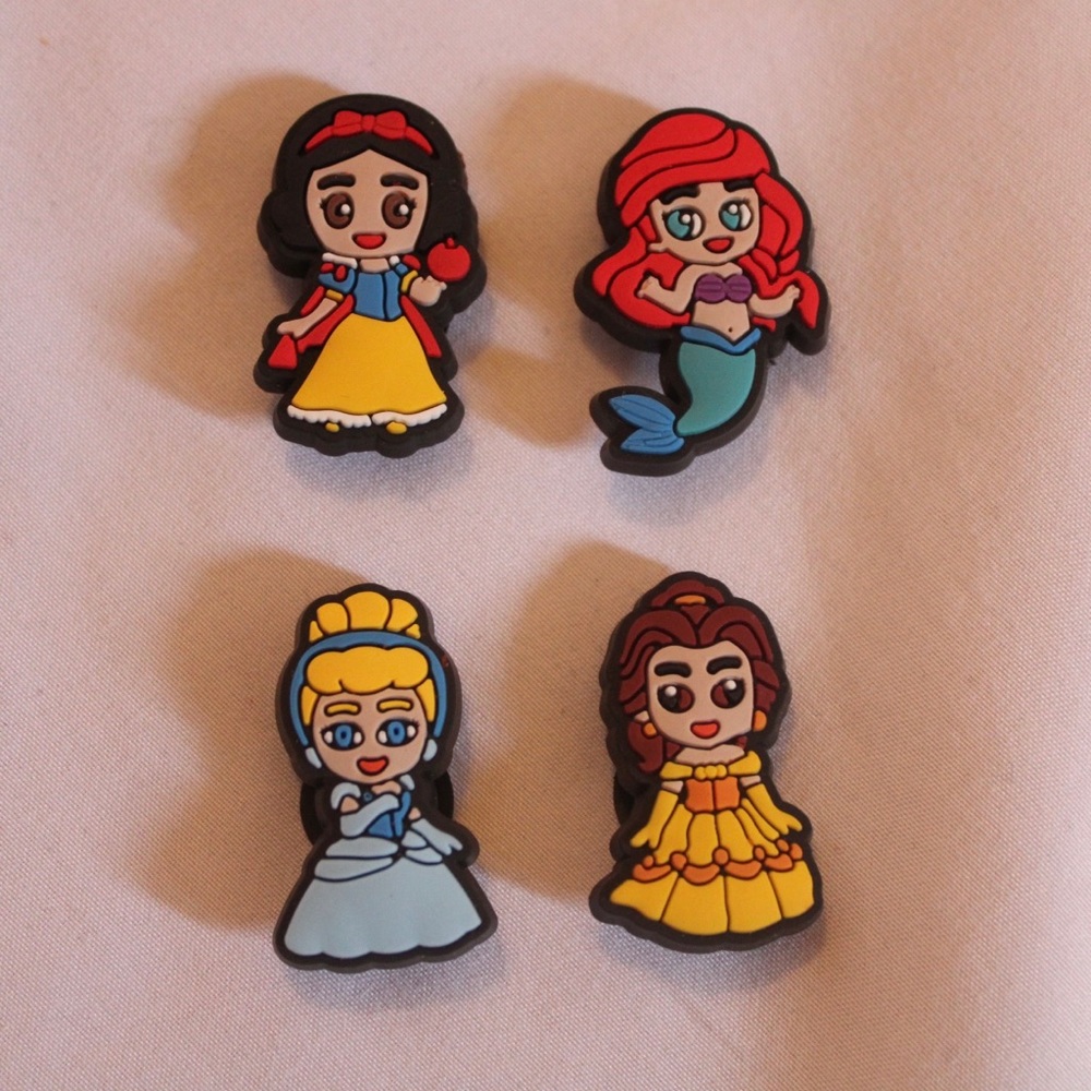 4 pack-Croc Charms (Disney Princesses)